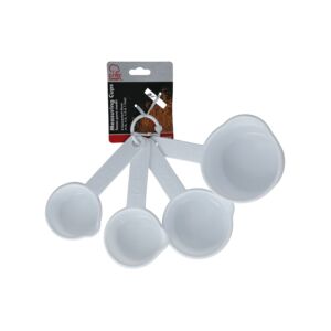 MEASURING CUP 4PCS SET WHITE CHEF CRAFT MEASURING CUP 4PCS SET WHITE CHEF CRAFT